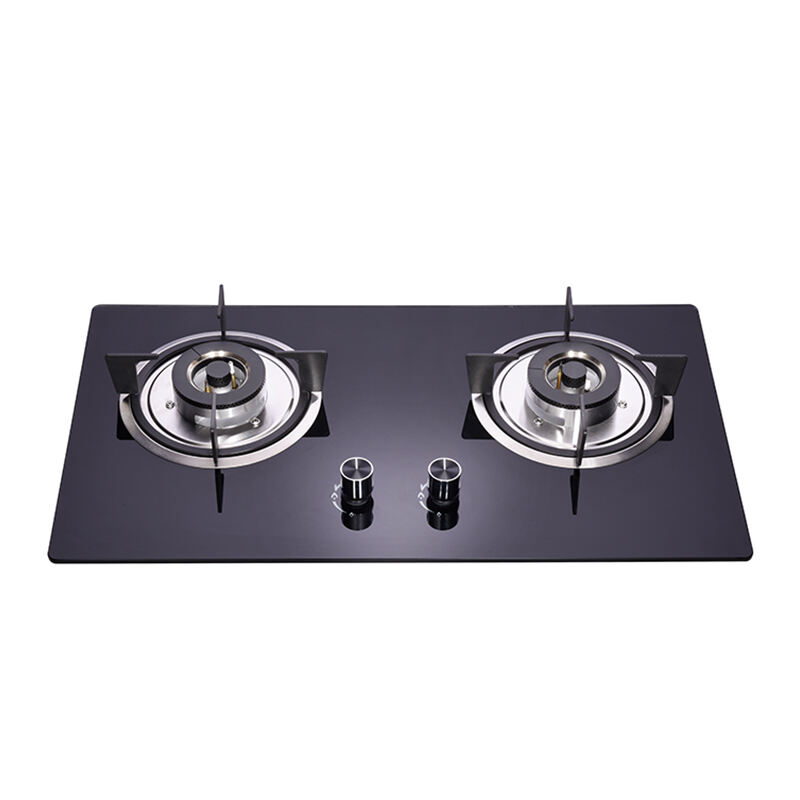 GTH-D-23401 | Automatic ignition Built In 2 Burners Tempered Glass Gas Hob