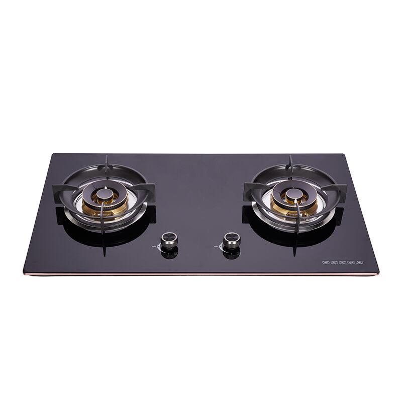 GTH-B-23210 | Energy Saving Built In 2 Burners Tempered Glass Gas Hob