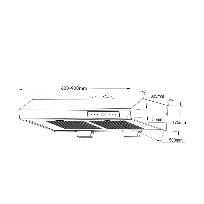 H609 | Ductless Range Hood 30 inch Under Cabinet Hood Vent with 3 Speed Exhaust Fan supplier