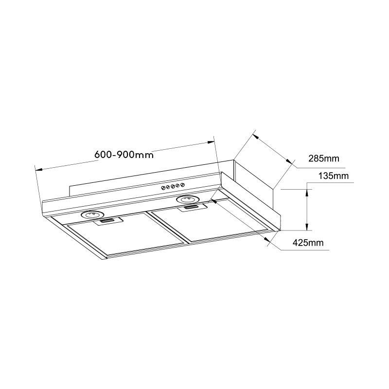 H626 | 30" Under Cabinet Convertible Stainless Steel Range Hood manufacture