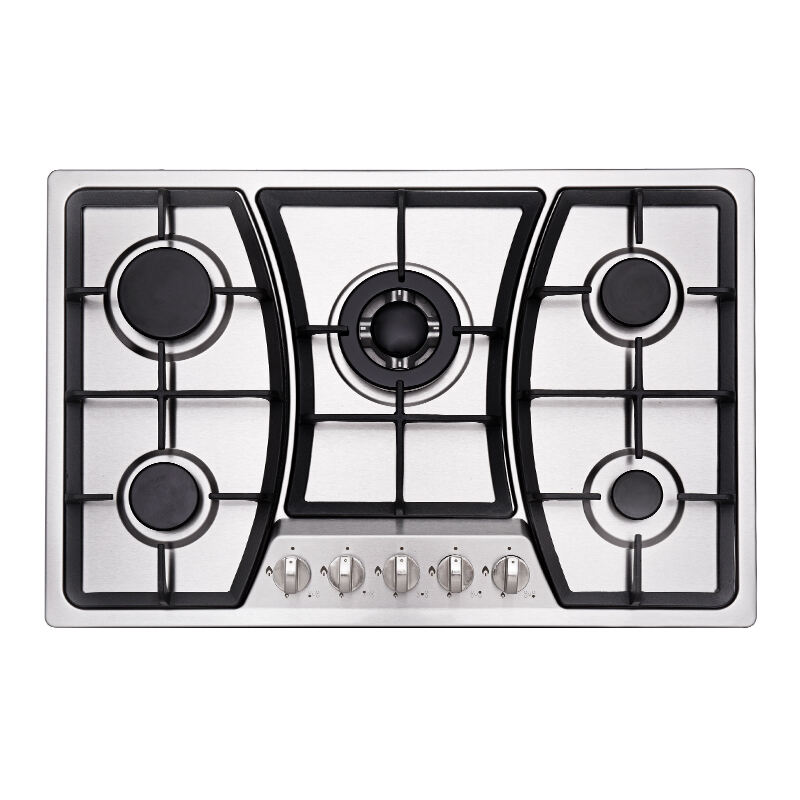 GTH-G-23705 | Built in Stainless Steel Panel 5 Sabaf Burner Gas Hob Cooktop