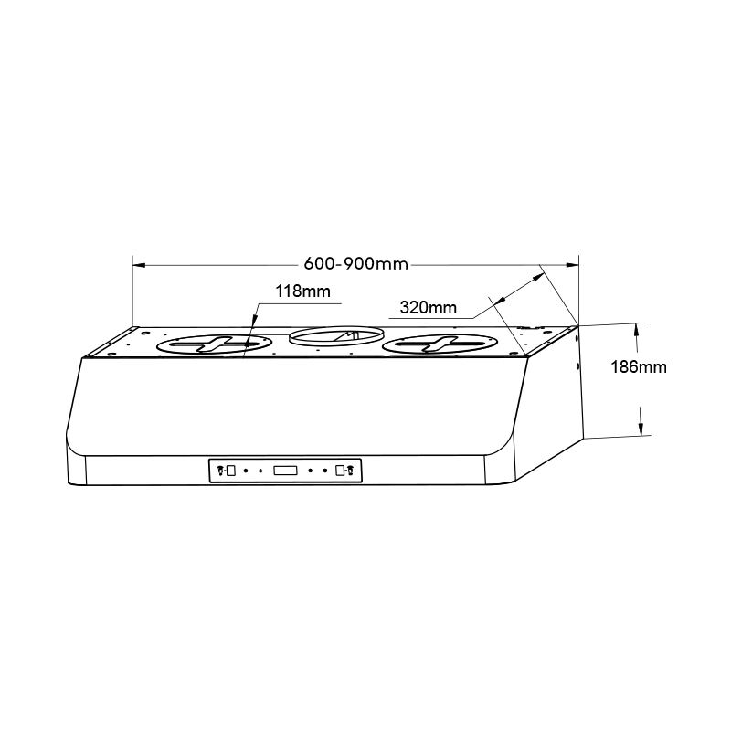 H612 | 30 inch Stainless Steel Under Cabinet Range Hood, Slim Kitchen Vent Hood factory