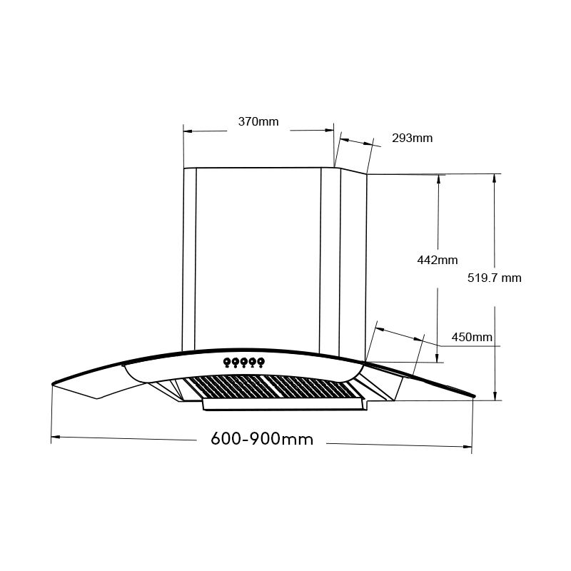 H212 | Kitchen Smoke Grease Extractors Cooker Hoods manufacture