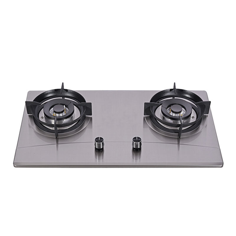 GTH-C-23309 | Stainless Steel Gas Hob Silver 2 Burners