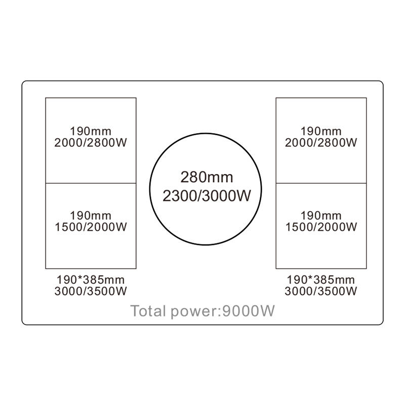 IH9590FM1-IS05 | 5 Burners Electric Induction Cooker supplier