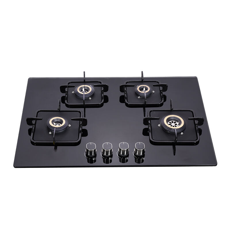 GTH-F-23605 | 4 Burners Built-In Tempered Glass Gas Hob