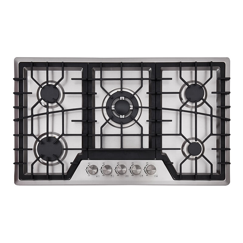 GTH-G-23707 | High Quality Stainless Steel Built In 5 Burners Stove Gas Hob