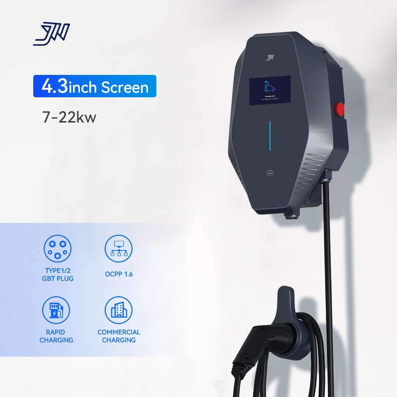 Manufacturer Fast vehicle charging station Level 2 AC 7kw 22kw wall box ev charger for electric car