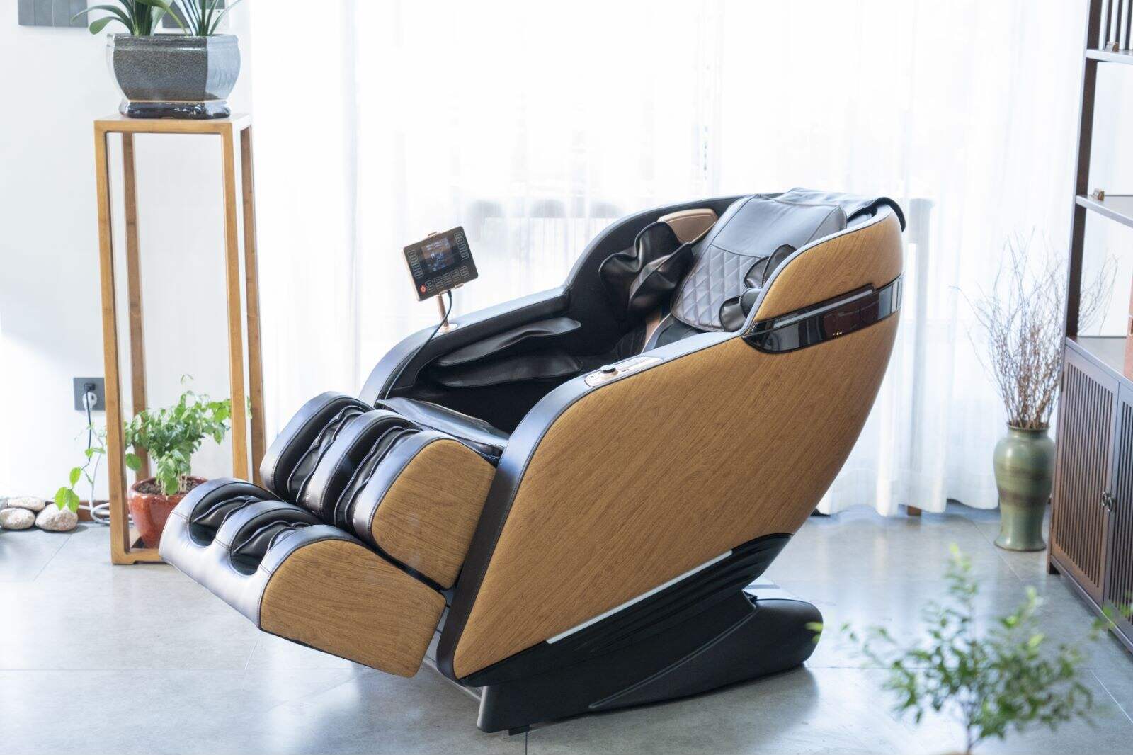 product guoheng full body electric ai smart heat recliner thai stretch 3d robot hand sl track zero gravity shiatsu massage chair-1