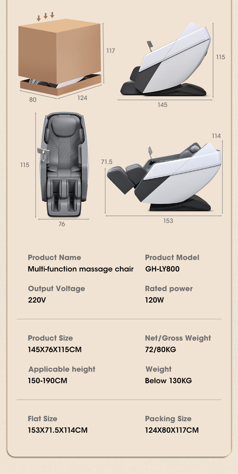 4d leather back wide xl luxury massage chair full body sl manipulator massage thai low price for home relaxing factory