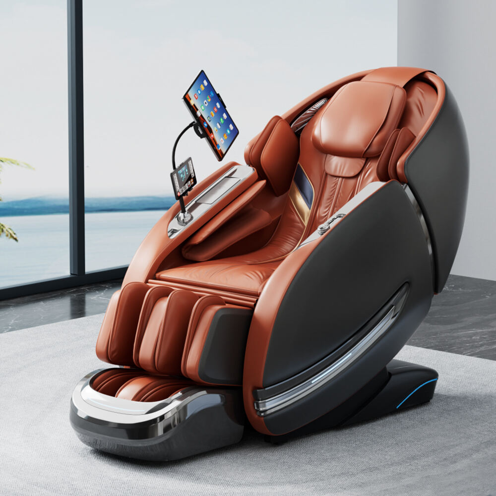 GUOHENG 2024 Modern Air Pressure Zero Gravity electric ai voice Heating Waist Foot Full Body Massage Chair factory