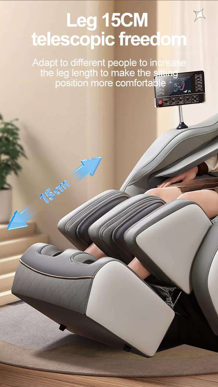 product 4d shiatsu heated zero gravity massage chair extra long full body thai stretch leather recliner for foot massage-8