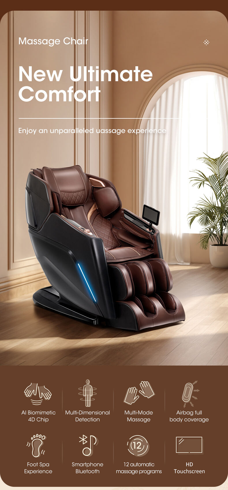 product health care products ghe massage 4d automatic chair massage zero gravity silla de masaje massage chair full body luxury guoheng-3