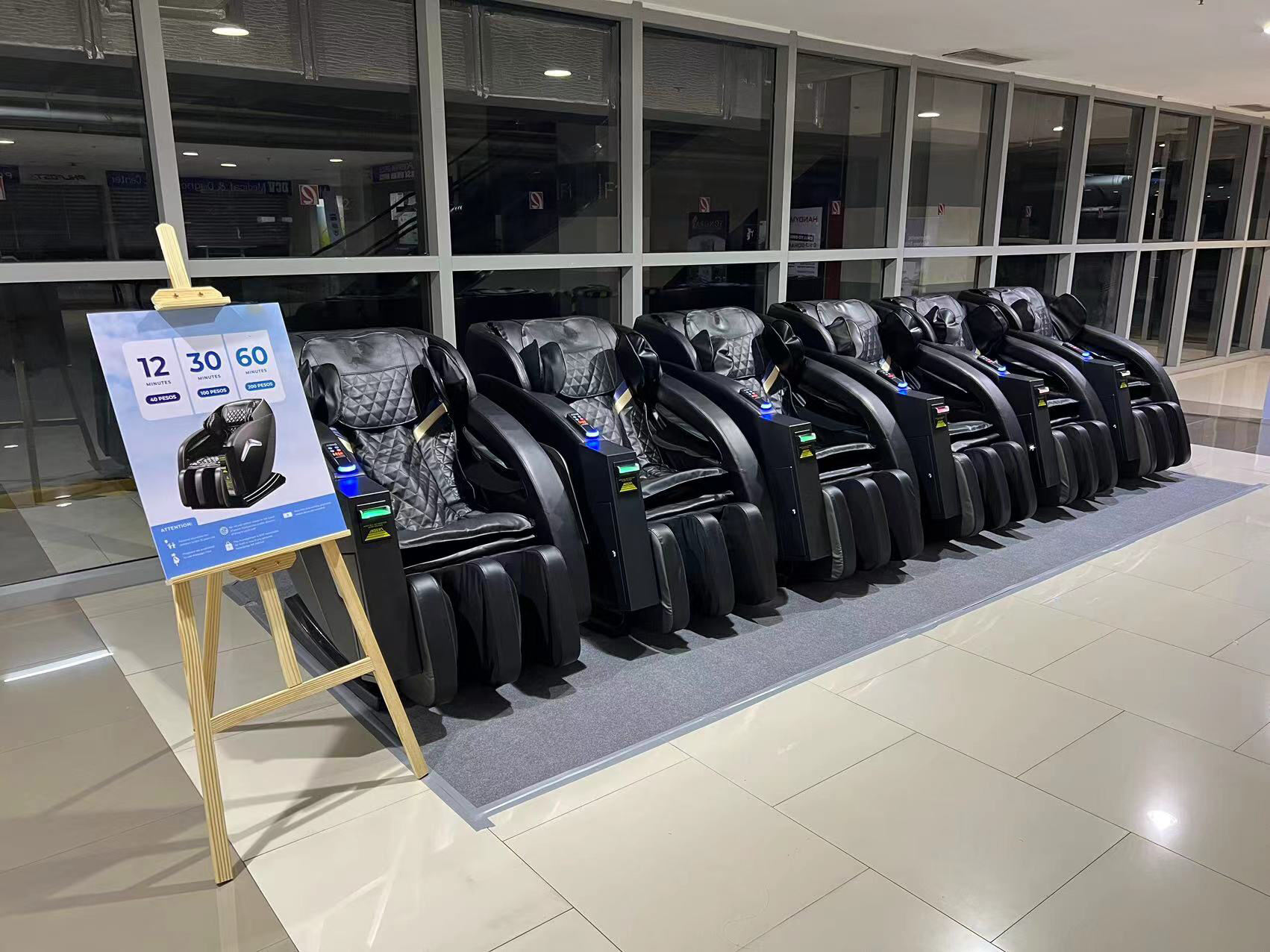 product philippine paper money credit card coin bill cash operated vending massage chair with app payment system zero-2