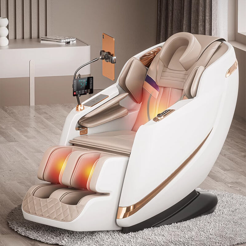 product new design leather swivel chair foot zero gravity  full body massager luxury egg shaped massage chair guoheng-2