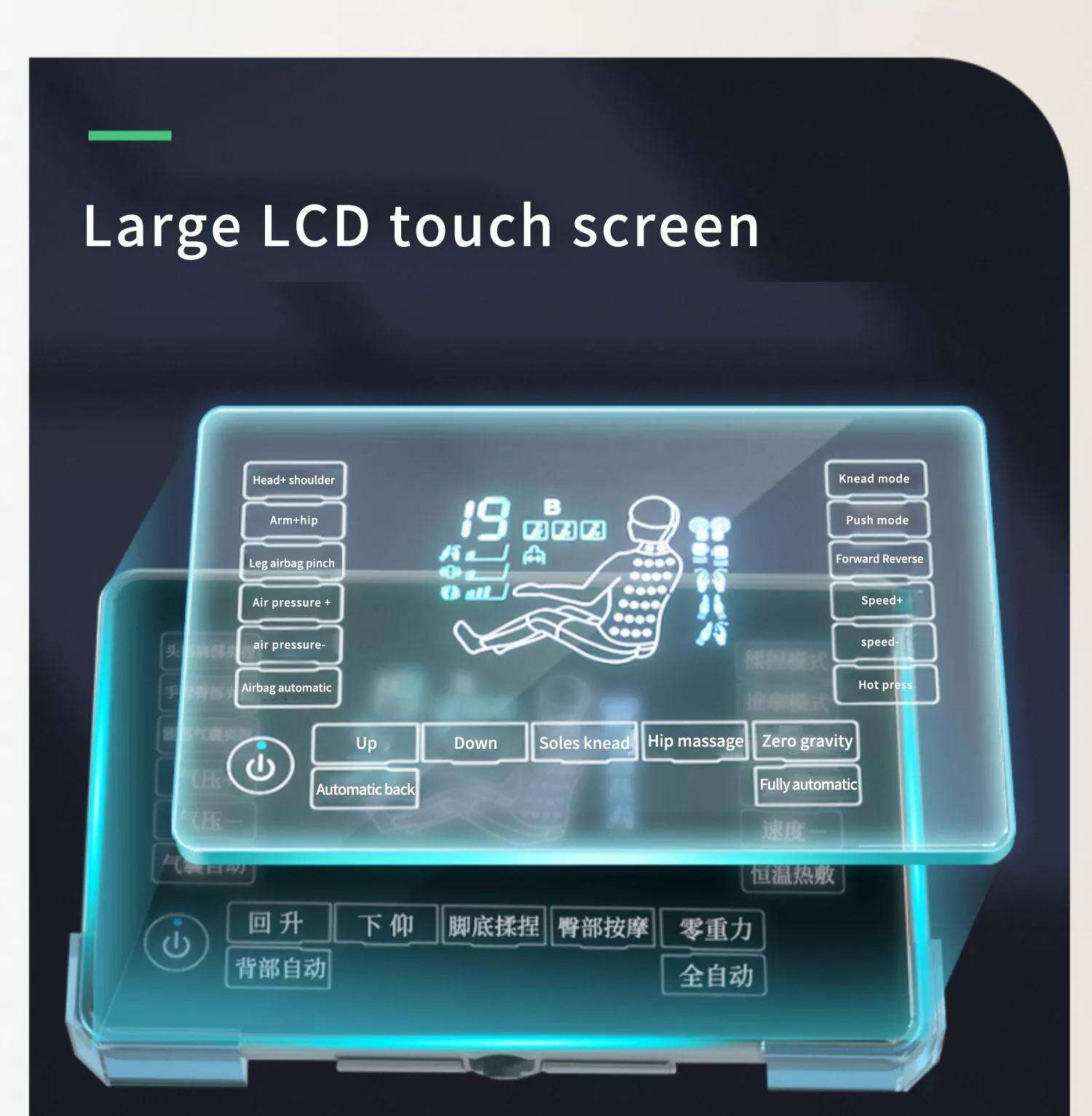 Wholesale Touch Screen Foot 8D Electric Zero Gravity Luxury Chair Massage Full Body Price Massage Chair guoheng manufacture