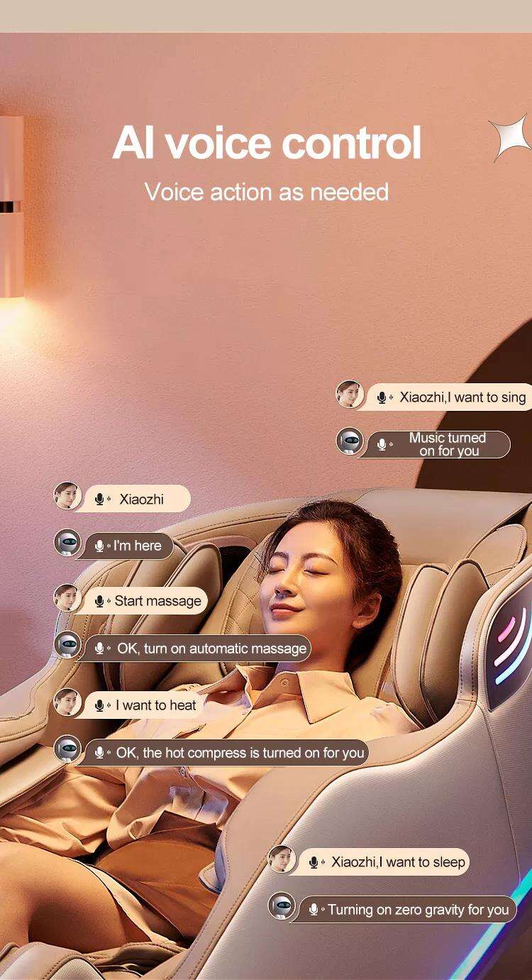product 4d shiatsu heated zero gravity massage chair extra long full body thai stretch leather recliner for foot massage-2