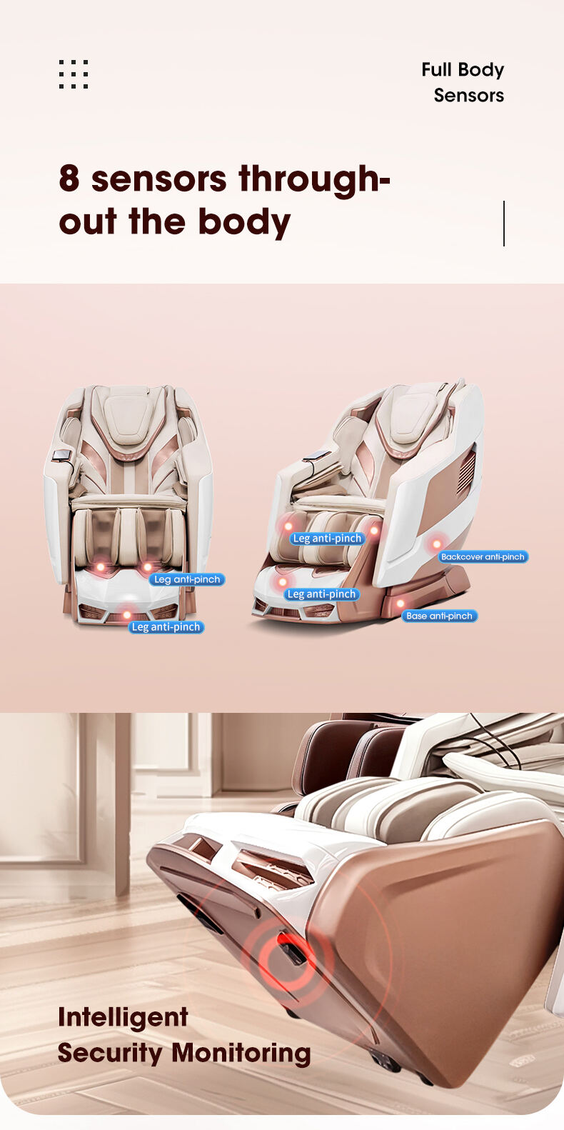 product guoheng full body massage chair luxury 4d zero gravity shiatsu electric heating sl track massage chair-7