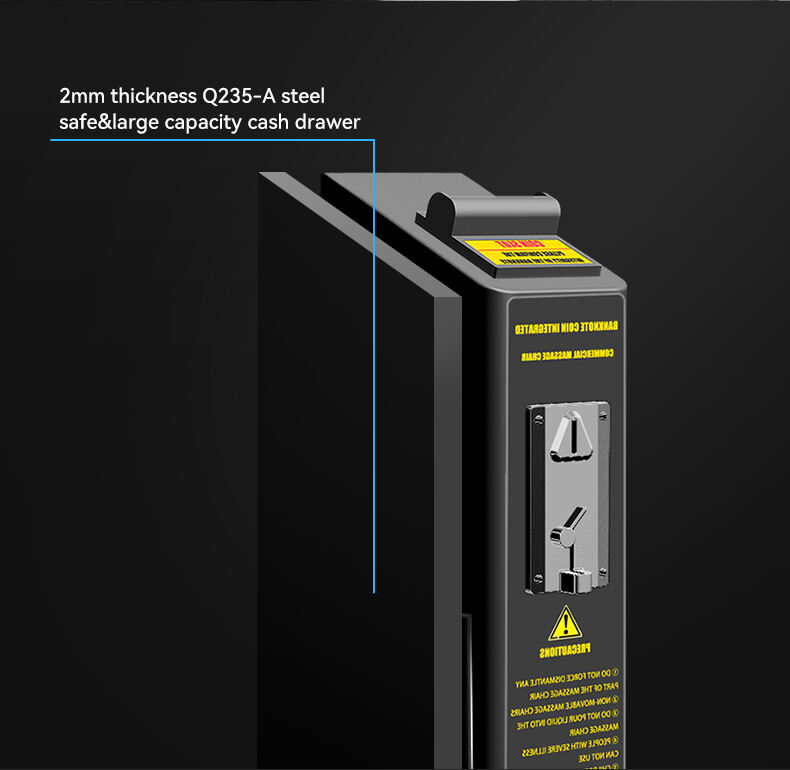 Kursi pijat penjual GUOHENG SY-3, menerima pembayaran koin, kartu kredit, dan kode QR. detail