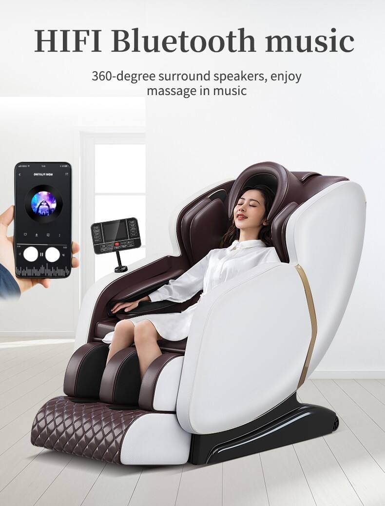 MY-917  4D Zero Gravity Shiatsu Electric Heating SL Track Massage Chair manufacture