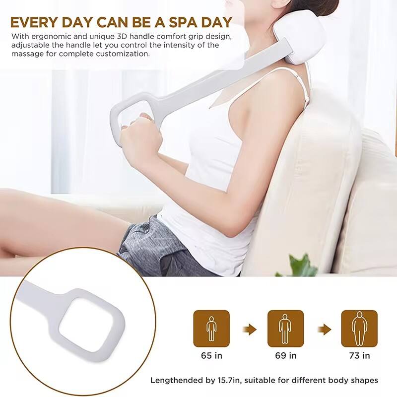 Electric folding massager with deep kneading and heat function for neck, back, and shoulders. manufacture