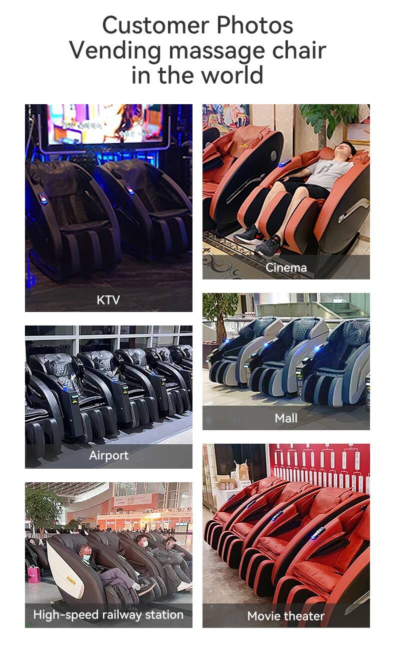 GUOHENG SY-3 vending massage chair, accepts coins, credit cards, and QR code payments. factory