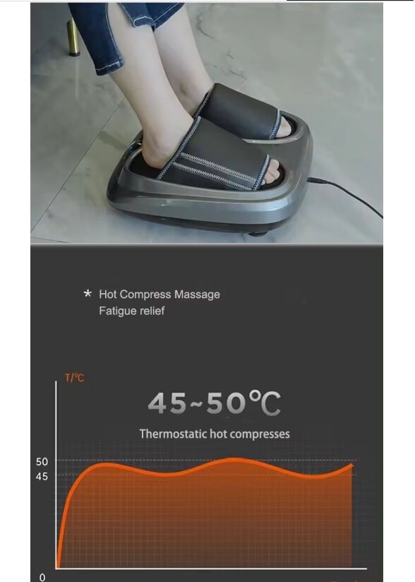 GH-01 electric heated shiatsu foot pain relief roller machine-increases blood flow circul with remote control foot massager supplier