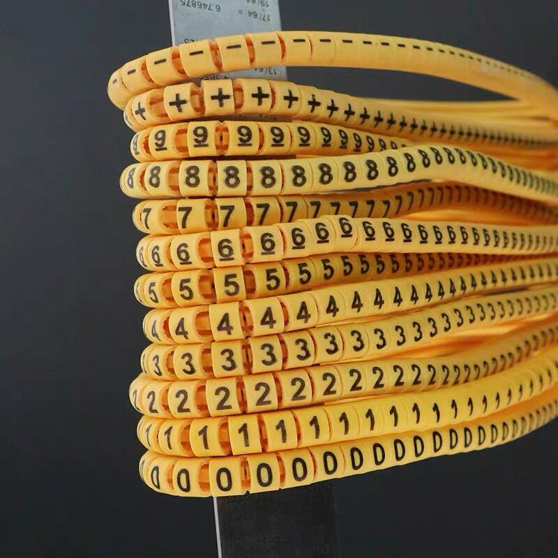 Cable Markers Strips Yellow PVC circle supplier