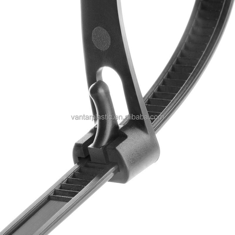 Releasable Nylon Cable Ties Size 7.6X250mm manufacture