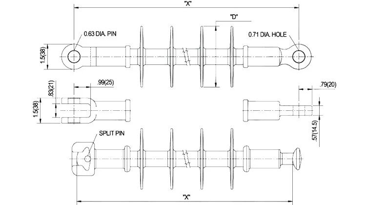 China New Design Suspension 11KV Tension Insulator details