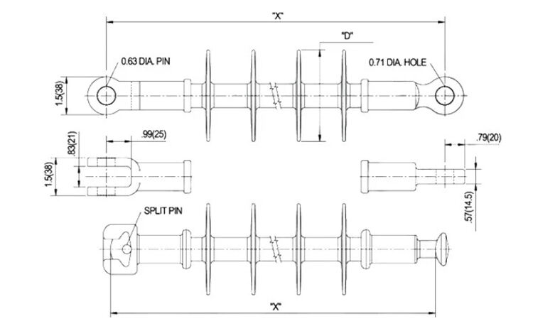 Wholesale Outdoor Suspension Electric 15KV,25KV,35KV Insulators supplier