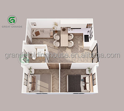 Wholesale 20Ft 40Ft Tiny Home With Corridors Foldable Container Home Prefabricated Buildings Houses For Sale manufacture