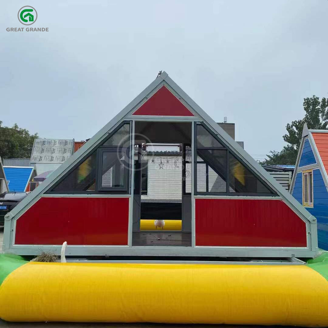 Grande portable triangle container home 20ft 40ft prefab homes children house storage home for sale supplier