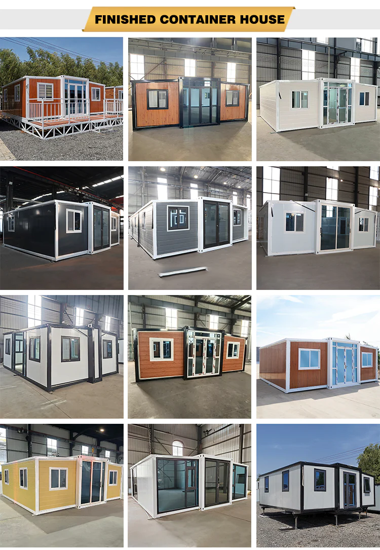 Prefab 20ft folding expandable container house prefabrication folding tiny house factory