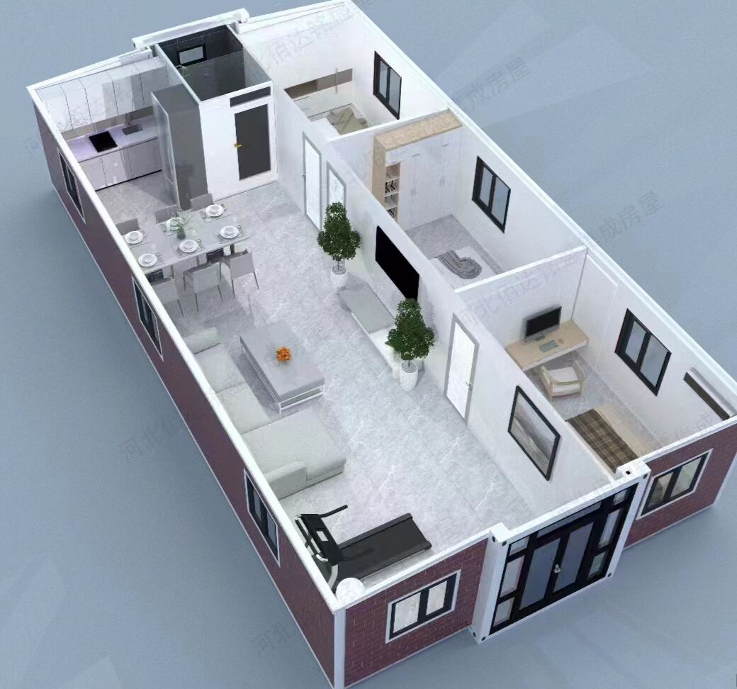 Prefab House Extendable Containers House Ready To Living Factory Provide 40Ft Luxury 3 Bedroom Modular manufacture