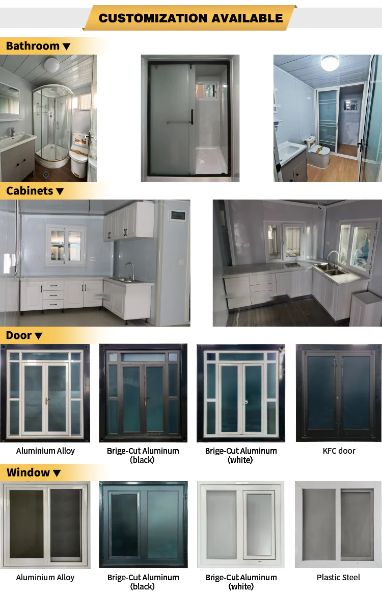 20Ft 30Ft 40Ft Industry Wholesale Self Contained House Prefab Container Ready Made Foldable House From China supplier