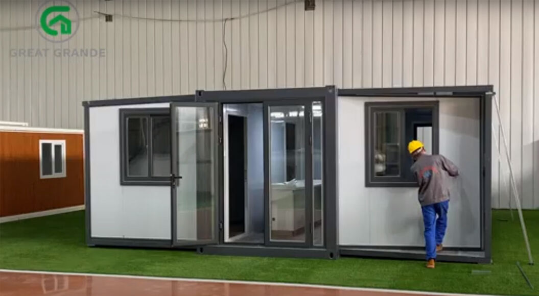 How to fold 20ft expandable container house?