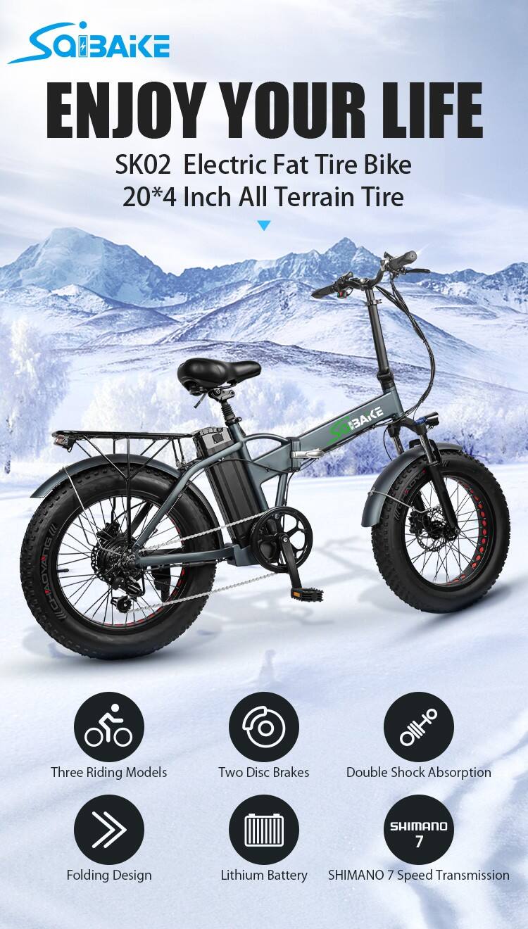 Cyclebike Snow Bicycle Electric Fat Tire Bike Cheapest Electric Bicycle Electric Folding Bike 500 watt E Bike E-bikes factory