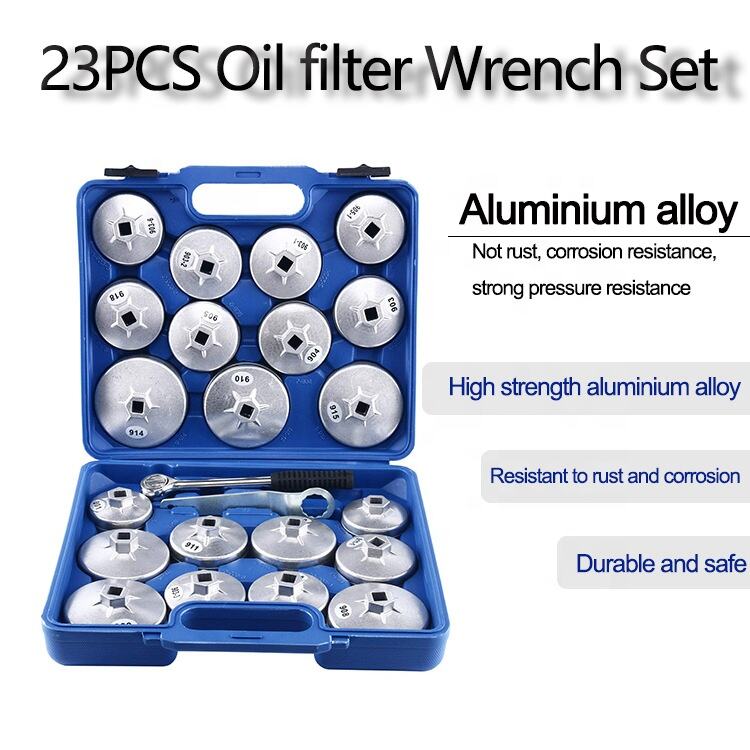 23pcs Cup Type Oil Filter Wrench Set Removal Tool Oil Filter Hat Wrench Set Vehicle Tools Oil Filter Wrench factory