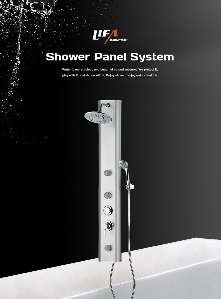 The New Listing Waterproof Modern Multi-Function Pvc Wall  Shower Panel With Jets CF-7006 manufacture