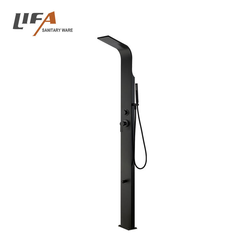 New Design  Outdoor Garden Shower Aluminium Swimming Pool Shower With Footwash CF-5016