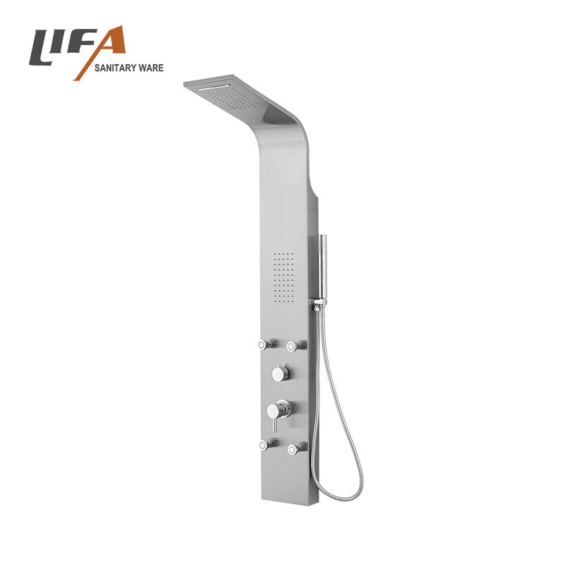 Brushed stainless shower panel bathroom shower set stainless steel shower panel CF-8219