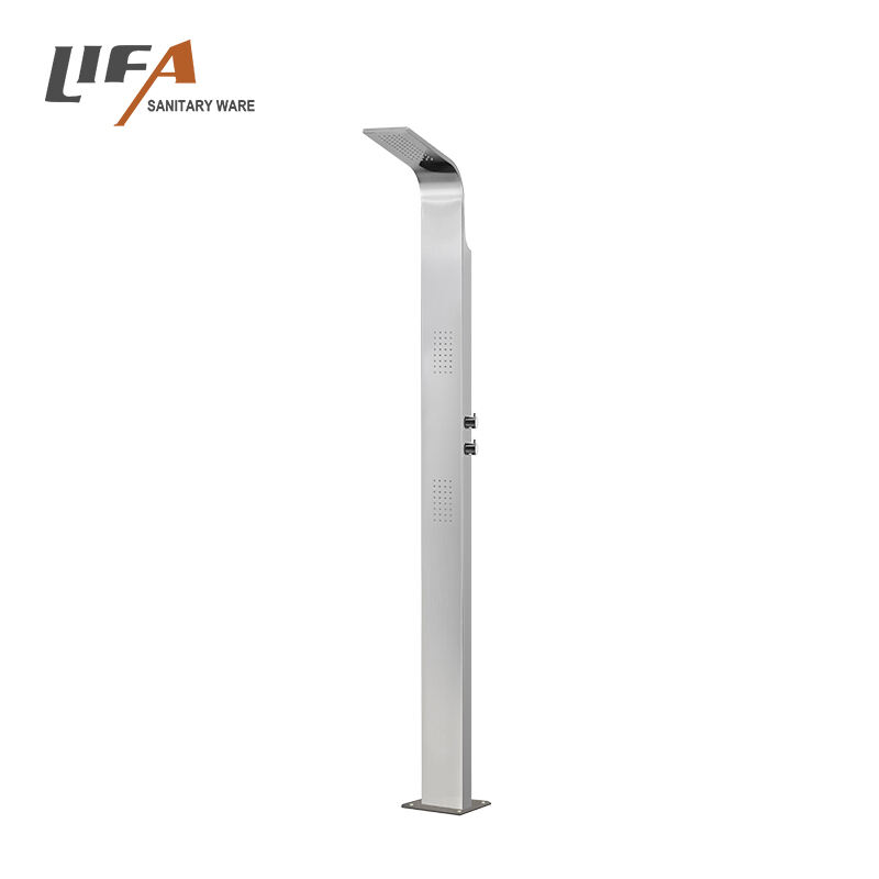 Modern Stainless Steel Swimming Pool Outdoor Shower Panel Shower Column Stand Pool Shower CF-5020