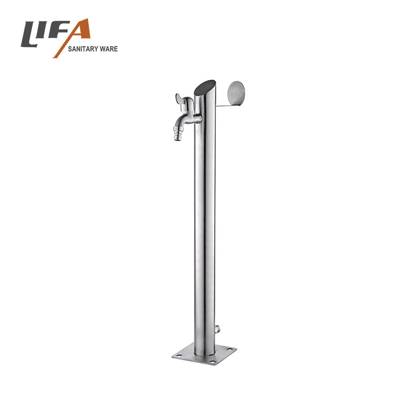 Columna de ducha exterior de acero inoxidable de nuevo diseño, panel de ducha exterior para piscina y jardín CF-5201