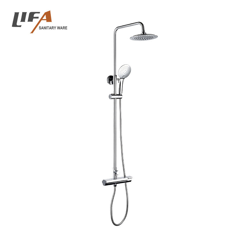 Wall mounted bathroom rain waterfall stainless steel shower column CF-3057