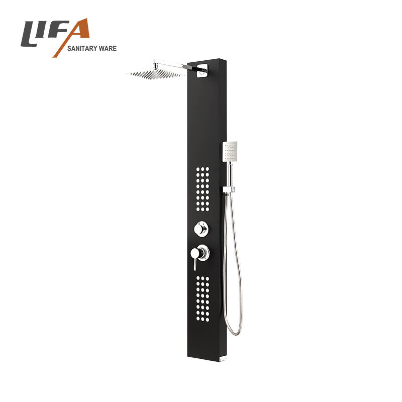 Quality home shower system spraying massage aluminum alloy shower panel CF-9228