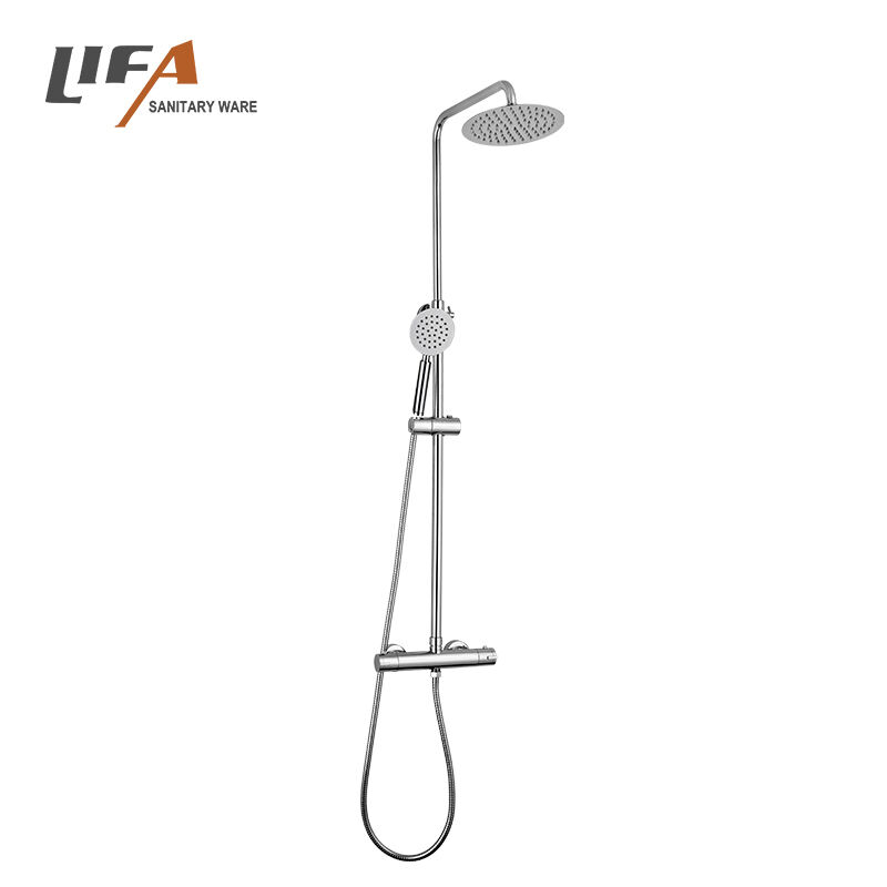 Thermostatic stainless steel wall mounted shower column for hotel CF-3055