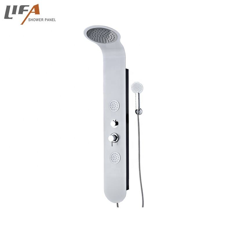 Luxury multifunction easy to use rain shower control system stainless steel shower panel CF-9027