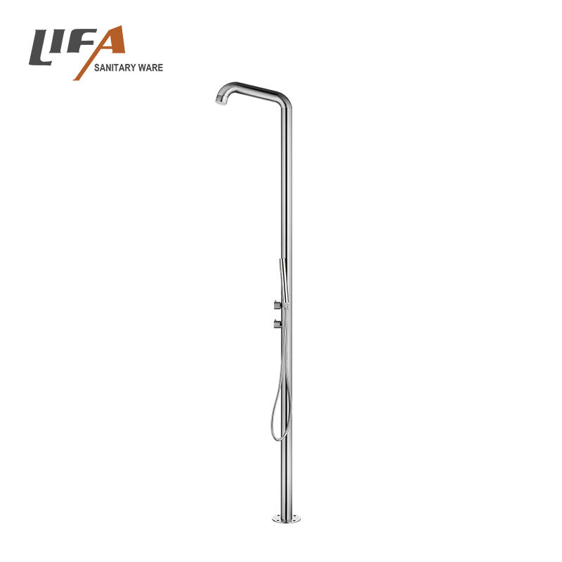 Columna de ducha portátil de lujo, panel de ducha exterior de acero inoxidable para piscina, playa CF-5304