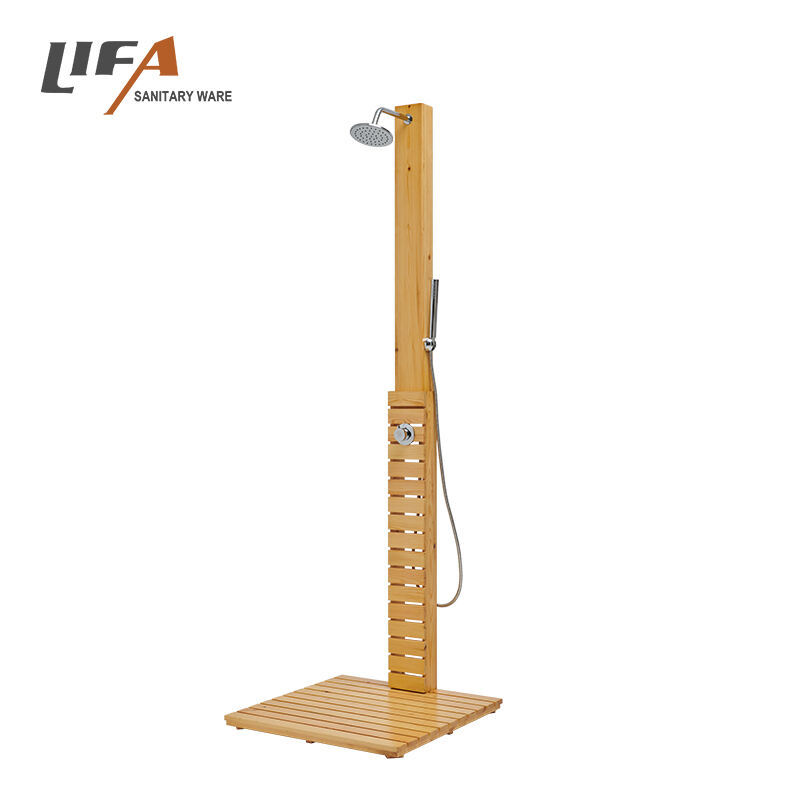ホットセール 衛生陶器 屋外シャワーパネル 木製 屋外シャワー ビーチ用 CF-5003B
